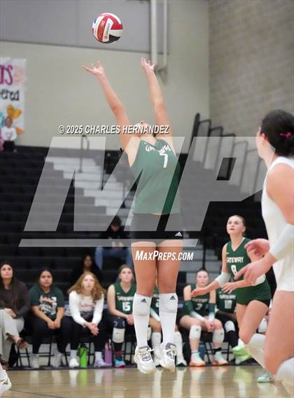 Thumbnail 2 in Gateway College Preparatory vs. Sealy (UIL 4A D2 Volleyball Area Playoff) photogallery.