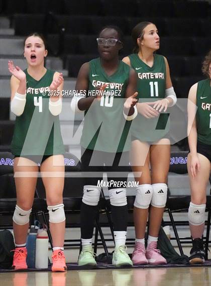 Thumbnail 1 in Gateway College Preparatory vs. Sealy (UIL 4A D2 Volleyball Area Playoff) photogallery.