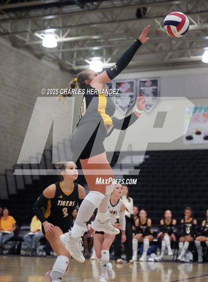 Thumbnail 2 in Gateway College Preparatory vs. Sealy (UIL 4A D2 Volleyball Area Playoff) photogallery.