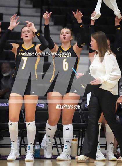 Thumbnail 3 in Gateway College Preparatory vs. Sealy (UIL 4A D2 Volleyball Area Playoff) photogallery.