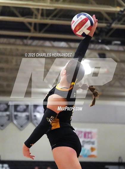 Thumbnail 3 in Gateway College Preparatory vs. Sealy (UIL 4A D2 Volleyball Area Playoff) photogallery.