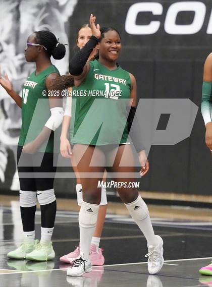 Thumbnail 1 in Gateway College Preparatory vs. Sealy (UIL 4A D2 Volleyball Area Playoff) photogallery.