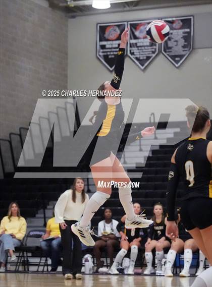 Thumbnail 3 in Gateway College Preparatory vs. Sealy (UIL 4A D2 Volleyball Area Playoff) photogallery.