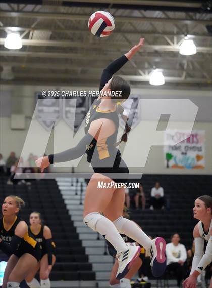 Thumbnail 3 in Gateway College Preparatory vs. Sealy (UIL 4A D2 Volleyball Area Playoff) photogallery.