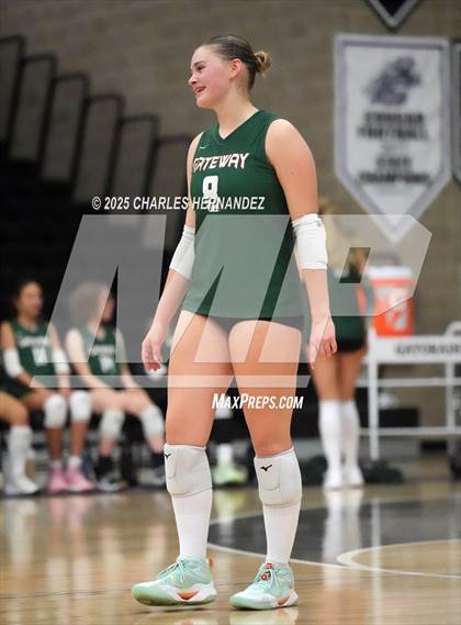 Thumbnail 2 in Gateway College Preparatory vs. Sealy (UIL 4A D2 Volleyball Area Playoff) photogallery.