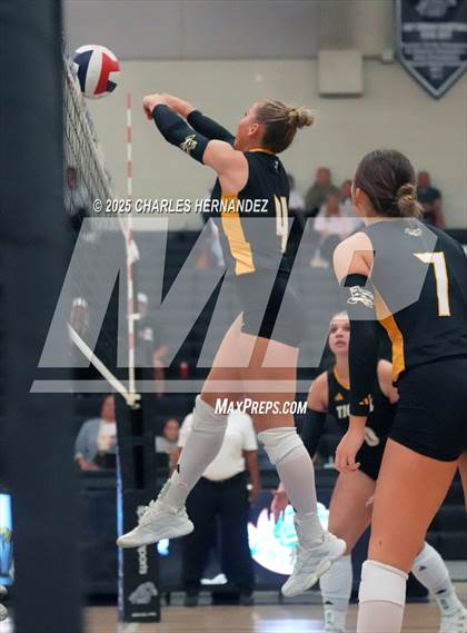 Thumbnail 3 in Gateway College Preparatory vs. Sealy (UIL 4A D2 Volleyball Area Playoff) photogallery.