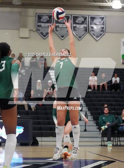 Thumbnail 3 in Gateway College Preparatory vs. Sealy (UIL 4A D2 Volleyball Area Playoff) photogallery.
