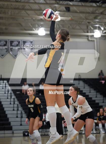 Thumbnail 3 in Gateway College Preparatory vs. Sealy (UIL 4A D2 Volleyball Area Playoff) photogallery.