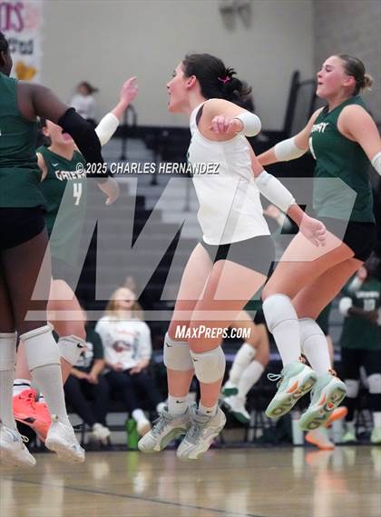 Thumbnail 2 in Gateway College Preparatory vs. Sealy (UIL 4A D2 Volleyball Area Playoff) photogallery.