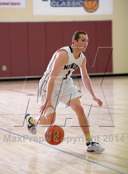 Thumbnail 2 in Mission Prep vs. Ponderosa (MaxPreps Holiday Classic) photogallery.