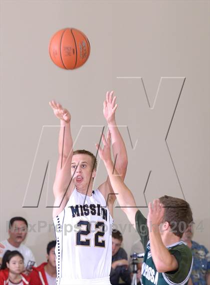 Thumbnail 2 in Mission Prep vs. Ponderosa (MaxPreps Holiday Classic) photogallery.