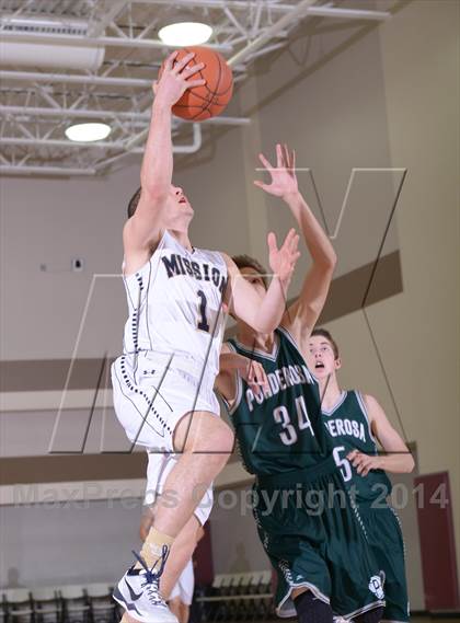 Thumbnail 1 in Mission Prep vs. Ponderosa (MaxPreps Holiday Classic) photogallery.