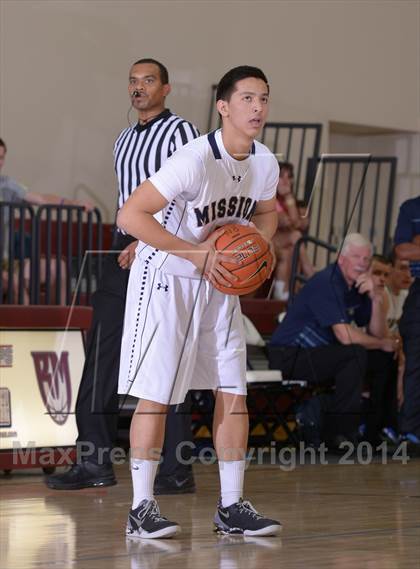 Thumbnail 1 in Mission Prep vs. Ponderosa (MaxPreps Holiday Classic) photogallery.