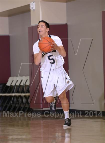 Thumbnail 2 in Mission Prep vs. Ponderosa (MaxPreps Holiday Classic) photogallery.