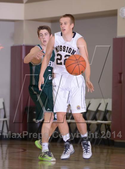 Thumbnail 3 in Mission Prep vs. Ponderosa (MaxPreps Holiday Classic) photogallery.