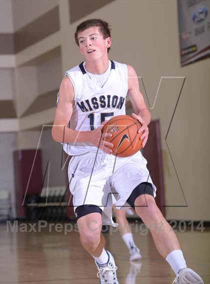 Thumbnail 1 in Mission Prep vs. Ponderosa (MaxPreps Holiday Classic) photogallery.