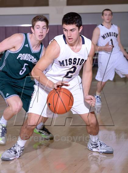 Thumbnail 3 in Mission Prep vs. Ponderosa (MaxPreps Holiday Classic) photogallery.