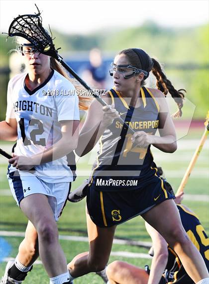 Thumbnail 2 in Spencerport vs. Brighton (Girls Sectional Final) photogallery.