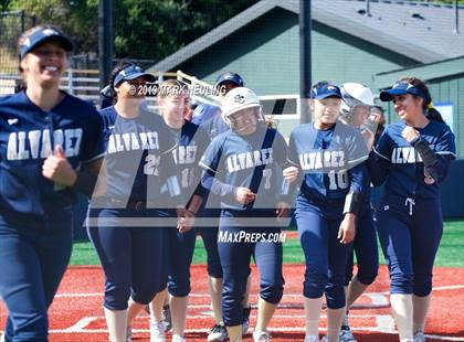 Thumbnail 3 in Everett Alvarez vs. Aragon (CIF CCS D1 Round 1) photogallery.
