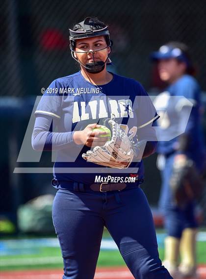 Thumbnail 2 in Everett Alvarez vs. Aragon (CIF CCS D1 Round 1) photogallery.