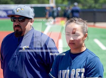 Thumbnail 1 in Everett Alvarez vs. Aragon (CIF CCS D1 Round 1) photogallery.