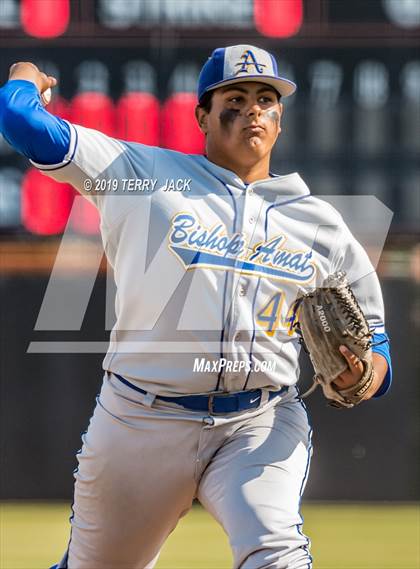 Thumbnail 2 in Huntington Beach vs. Bishop Amat (CIF Southern Section D1 Round 2 Playoff) photogallery.