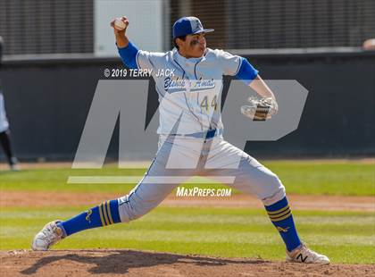 Thumbnail 3 in Huntington Beach vs. Bishop Amat (CIF Southern Section D1 Round 2 Playoff) photogallery.