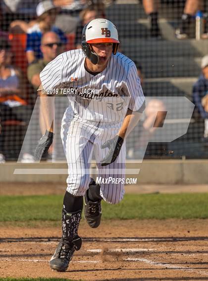 Thumbnail 3 in Huntington Beach vs. Bishop Amat (CIF Southern Section D1 Round 2 Playoff) photogallery.
