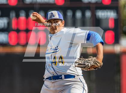 Thumbnail 3 in Huntington Beach vs. Bishop Amat (CIF Southern Section D1 Round 2 Playoff) photogallery.