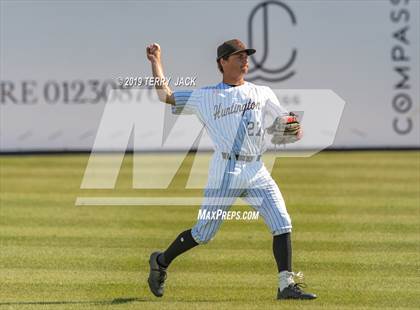 Thumbnail 1 in Huntington Beach vs. Bishop Amat (CIF Southern Section D1 Round 2 Playoff) photogallery.