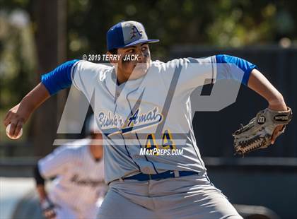 Thumbnail 2 in Huntington Beach vs. Bishop Amat (CIF Southern Section D1 Round 2 Playoff) photogallery.