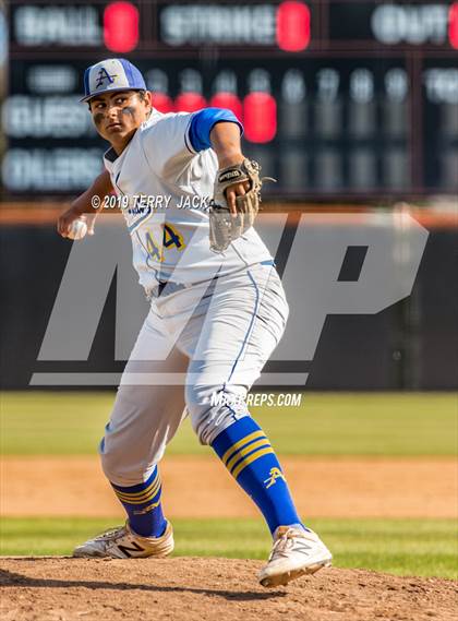 Thumbnail 1 in Huntington Beach vs. Bishop Amat (CIF Southern Section D1 Round 2 Playoff) photogallery.