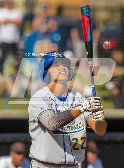 Thumbnail 2 in Huntington Beach vs. Bishop Amat (CIF Southern Section D1 Round 2 Playoff) photogallery.