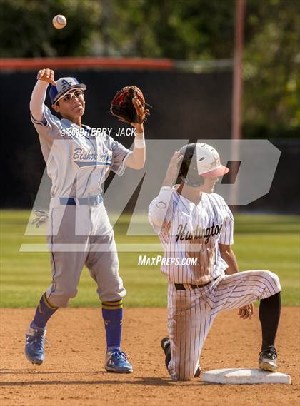 Thumbnail 1 in Huntington Beach vs. Bishop Amat (CIF Southern Section D1 Round 2 Playoff) photogallery.