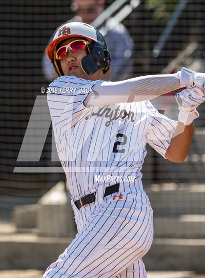 Thumbnail 2 in Huntington Beach vs. Bishop Amat (CIF Southern Section D1 Round 2 Playoff) photogallery.