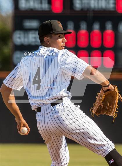 Thumbnail 2 in Huntington Beach vs. Bishop Amat (CIF Southern Section D1 Round 2 Playoff) photogallery.