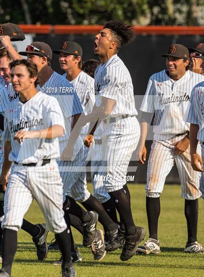 Thumbnail 2 in Huntington Beach vs. Bishop Amat (CIF Southern Section D1 Round 2 Playoff) photogallery.