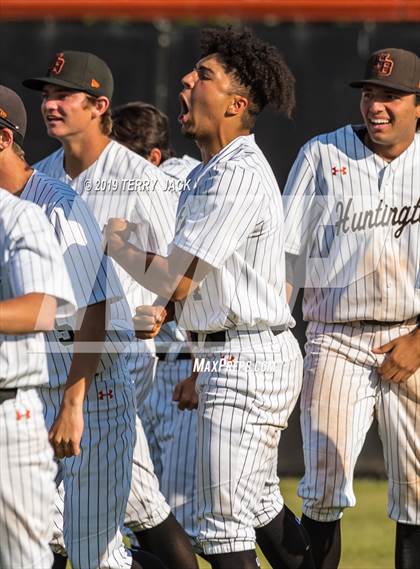 Thumbnail 1 in Huntington Beach vs. Bishop Amat (CIF Southern Section D1 Round 2 Playoff) photogallery.