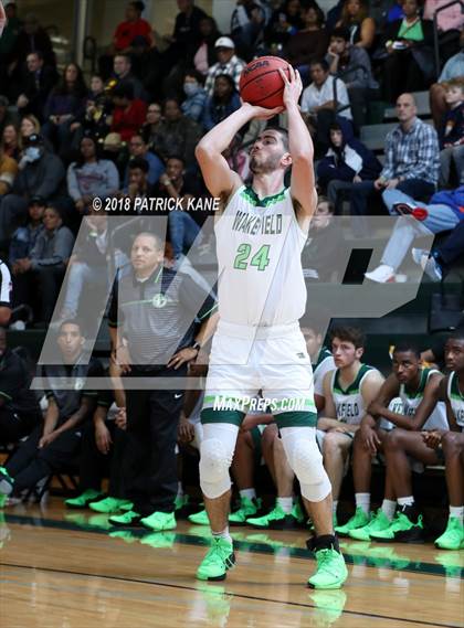 Thumbnail 1 in Flint Hill vs. Wakefield (George Long Holiday Hoops Tournament) photogallery.
