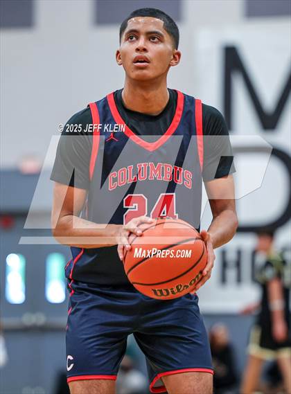 Thumbnail 1 in Southeastern Prep Academy National vs. Columbus (Made Hoops - Miami Tip-Off) photogallery.