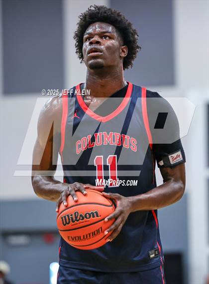Thumbnail 2 in Southeastern Prep Academy National vs. Columbus (Made Hoops - Miami Tip-Off) photogallery.