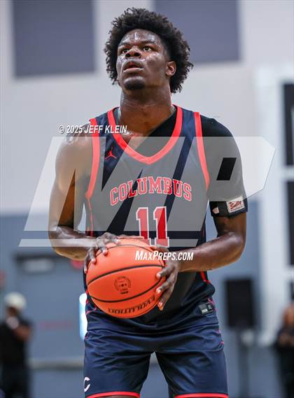 Thumbnail 3 in Southeastern Prep Academy National vs. Columbus (Made Hoops - Miami Tip-Off) photogallery.