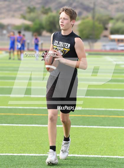 Thumbnail 2 in Goldwater vs. Northwest Christian (Goldwater 7v7) photogallery.