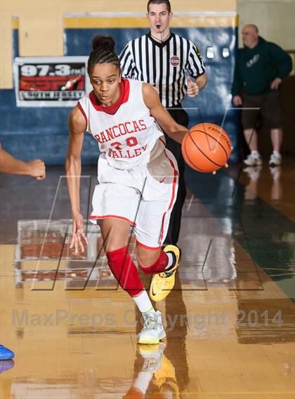 Thumbnail 1 in Rancocas Valley vs Gill St. Bernard's (97.3 ESPN Shootout) photogallery.