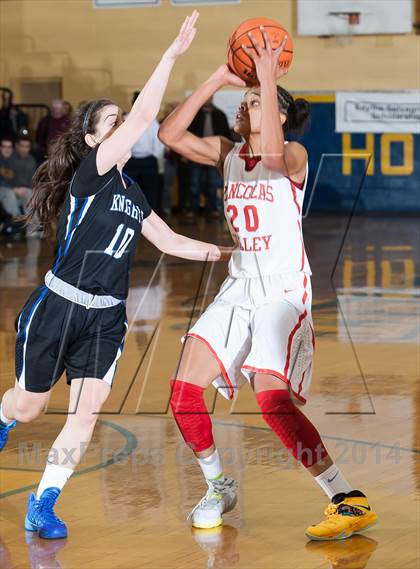 Thumbnail 1 in Rancocas Valley vs Gill St. Bernard's (97.3 ESPN Shootout) photogallery.