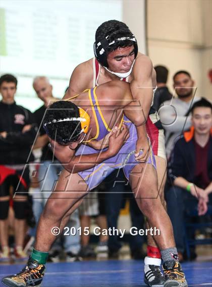 Thumbnail 1 in CIF SCVAL Wrestling Finals photogallery.