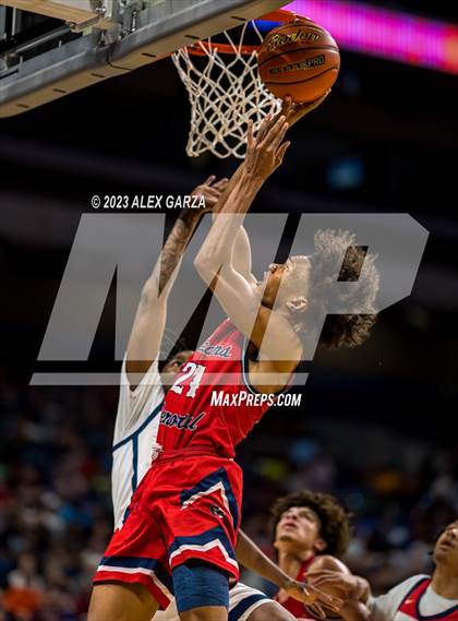 Thumbnail 2 in Kimball vs Veterans Memorial (UIL 5A Basketball Semifinal)  photogallery.