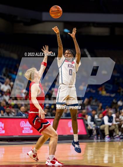 Thumbnail 3 in Kimball vs Veterans Memorial (UIL 5A Basketball Semifinal)  photogallery.