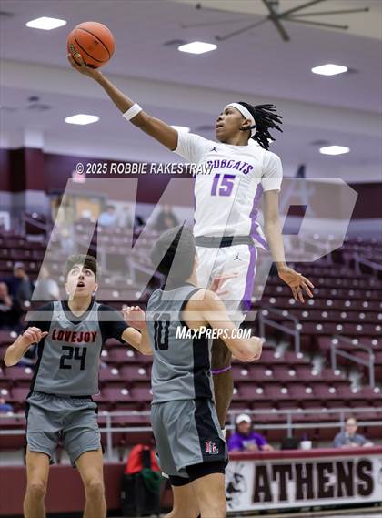 Thumbnail 3 in Lovejoy vs. Hallsville (UIL 5A D II Bi-District Playoff) photogallery.