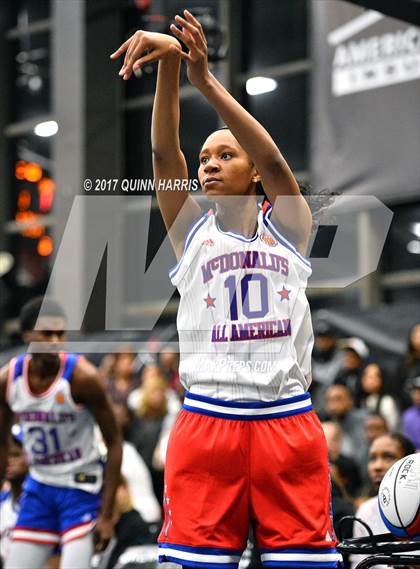 Thumbnail 1 in McDonald's All American Games (Girls 3-Point Shootout) photogallery.